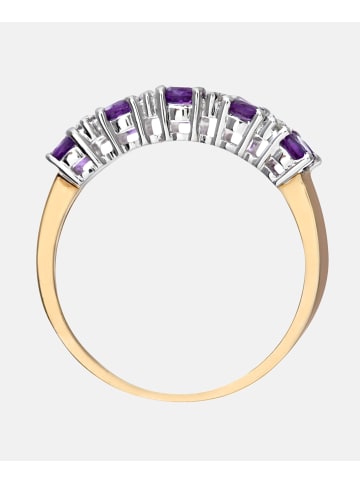 Diamant L'éternel Ring aus 375 Gelbgold mit Diamant mit Amethyst
