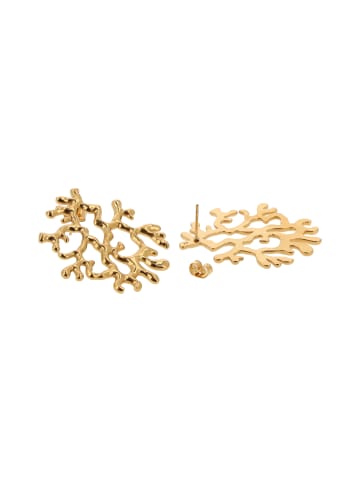IZIA Women Butterfly Clutch Earrings in Gold