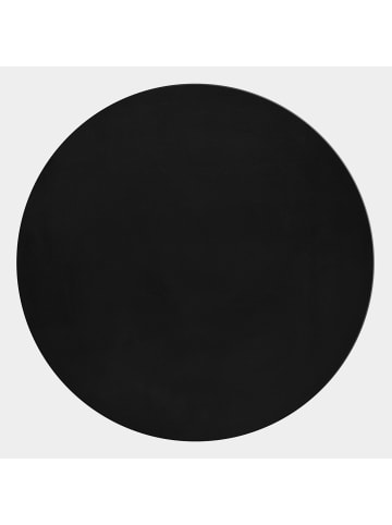 KADIMA DESIGN Teppich Kurzflor Waschbar Einfarbig NECKAR Strapazierfähig OEKO-TEX in Schwarz