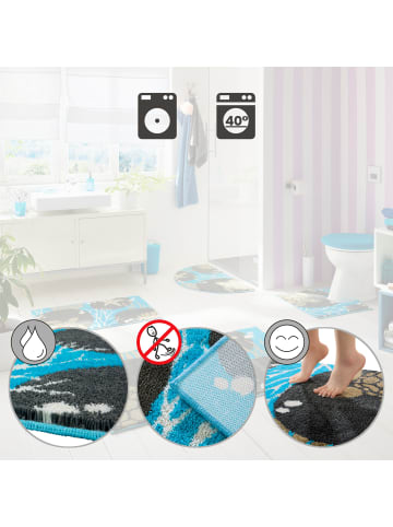 Erwin Müller Badematte Nemea in türkis-taupe