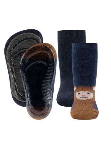 ewers 2er-Set Stoppersocken 2er Pack Alpaka/Uni in tinte/marine