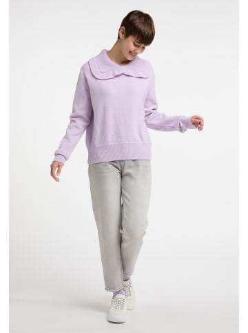 myMo Damen Strickpullover in Hellviolett