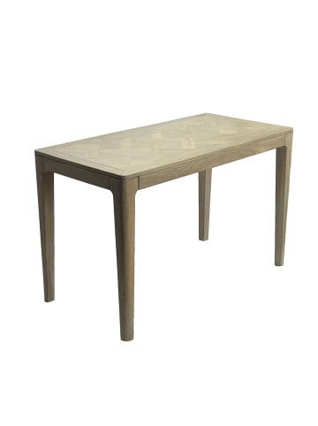 FineBuy Esstisch in Weiß / Mango / 120x60x76