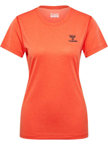 Hummel Hummel T-Shirt Hmlsprint Training Damen in SPICY ORANGE MELANGE