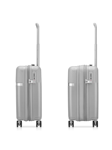 Roncato Airglam 4 Rollen Kabinentrolley S 55 cm mit Dehnfalte in grigio perla