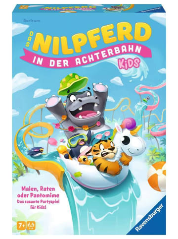 Ravensburger Partyspiel Das Nilpferd in der Achterbahn Kids - Kinderspiel ab 7 Jahre 7-99 Jahre in bunt