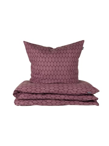 Schiesser Feinbiber-Bettwäsche-Set Drops in Mauve