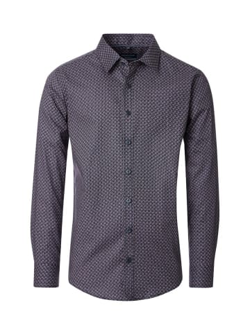 Katt Langarm Business Hemd für Herren in blau