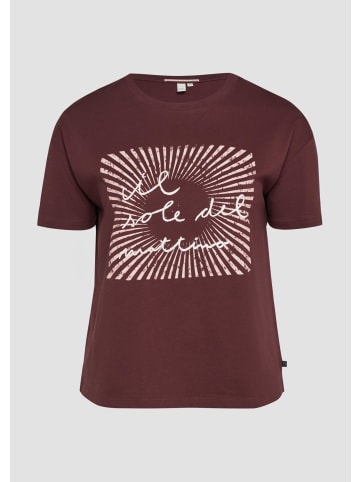 QS T-Shirt in 49D1_bordeaux