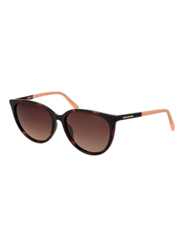 Skechers Frauen Sonnenbrille Katzenauge Braun