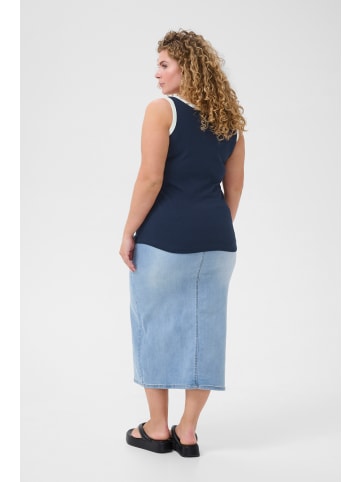 KAFFE curve Jerseytop KCcarina Tight fit in Midnight Marine