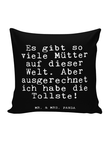 Mr. & Mrs. Panda kuschelkissen 40x40 Es gibt so viele... mit Spruch in Schwarz