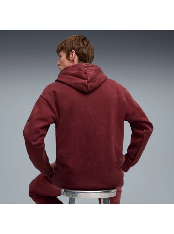 Puma Elevated Relaxed Wash mit Kägurutaschen in rot