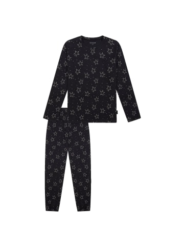 Schiesser Pyjama in Schwarz