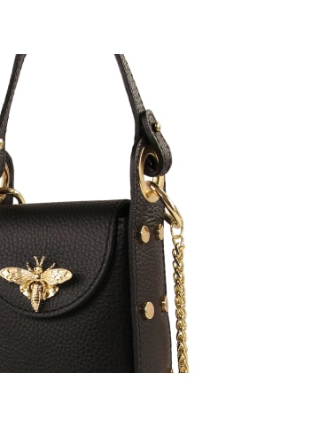 Toscanto Leder Umhängetasche Toscanto Tasche schwarz ca. 13cm