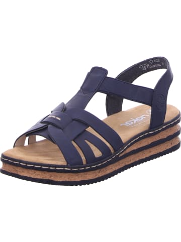 rieker Keilsandalette in blau