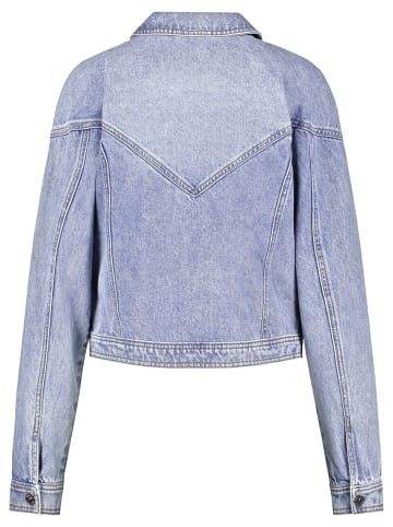 TAIFUN Jacke Jeans + Gewebe in Light Blue Denim