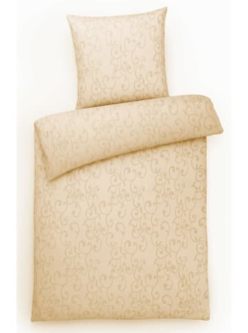 Carpe Sonno Damast Bettwäsche Set Ornamente in Beige