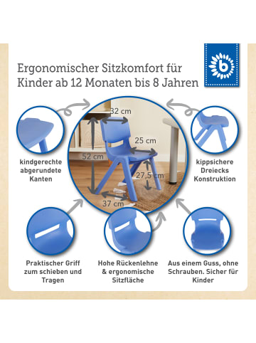Bieco Spielwaren Kinderstuhl bis 80 kg belastbar in Blau