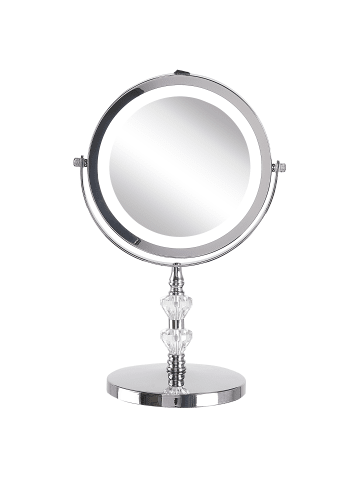 Beliani Kosmetikspiegel LAON in Silber - (W) 20 x (H) 31 x (L) 14 cm