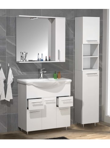 ebuy24 Badmöbelset LisaloXL Weiß 105 x 45 cm
