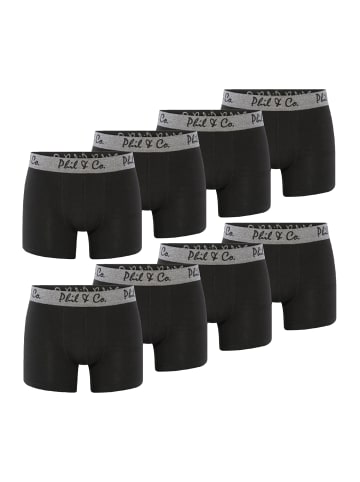 Phil & Co. Berlin  Retroshorts 8-Pack Jersey in Schwarz