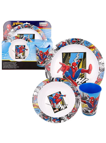 Marvel Geschirr-Frühstück-Set | Marvel Spiderman | Teller, Schüssel & Becher