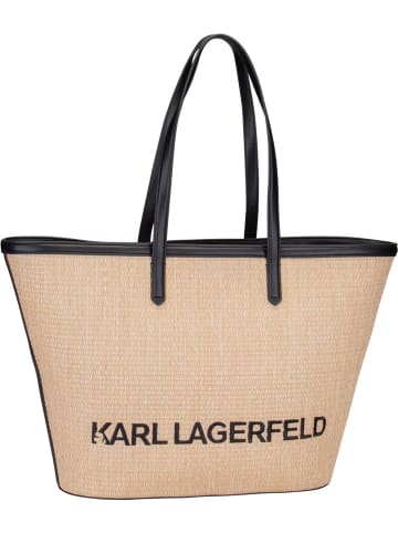 Karl Lagerfeld Shopper K/Essential Raffia 241W3027 in Natural