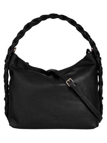 Samantha Look Umhängetasche echt Leder in schwarz