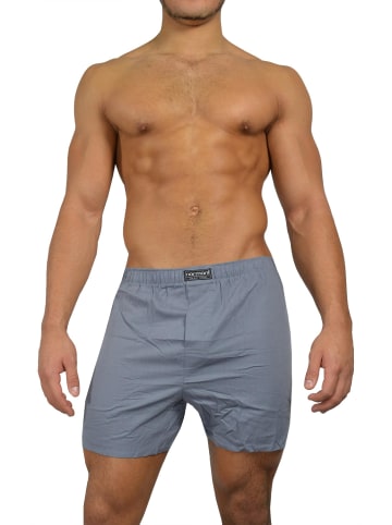 normani 3 Stück Herren Web Boxershorts in Grau