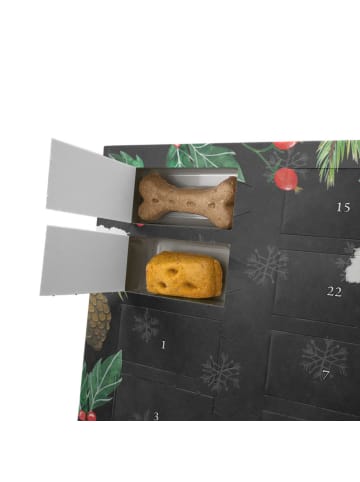 Mr. & Mrs. Panda Hunde Adventskalender Kleinpudel Moment mit Spruch in Kreidetafel