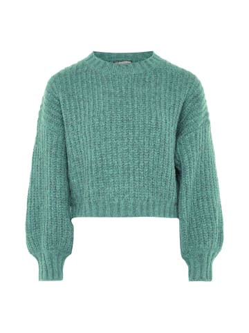 DreiMaster Vintage Grobstrickpullover in MINT GRÜN