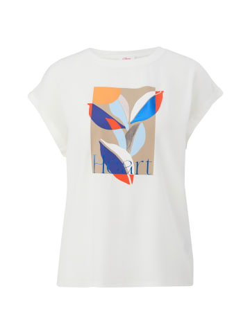s.Oliver T-Shirt in 02D0_ecru