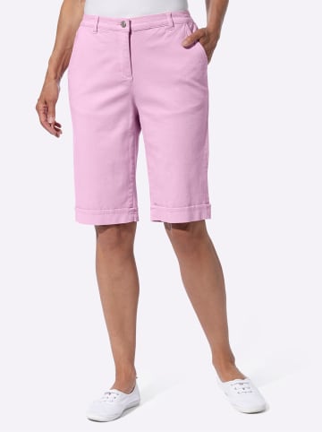 Sieh an! Jeansbermudas in rosé