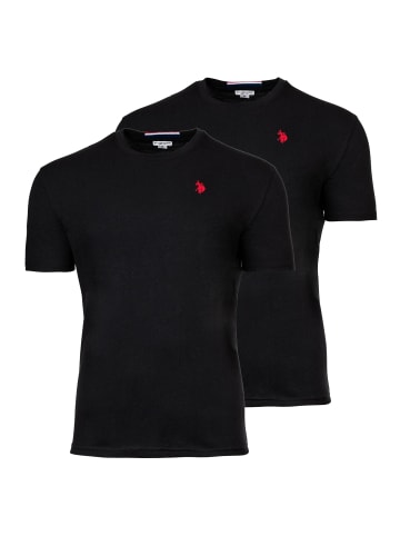 U.S. Polo Assn. T-Shirt 2er Pack in Schwarz
