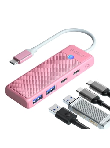 Orico PAPW2AC-C3-C3 USB-Hub mit 4 Anschlüssen (2x USB-A 3.0, 1x USB-C 3.0)
