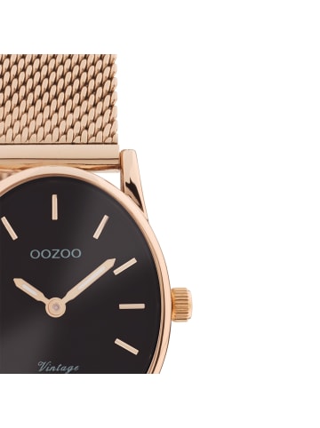Oozoo Analog-Armbanduhr Oozoo Vintage Series rosegold extra groß (ca. 28x23mm)