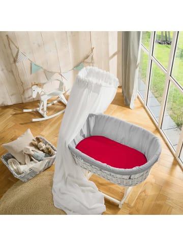 Erwin Müller Frottee Baby-Spannbettlaken Erding in rot