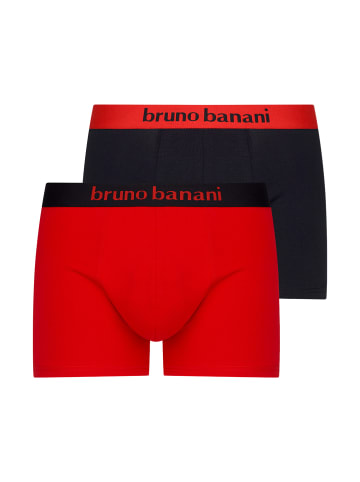 Bruno Banani Retro Short / Pant Flowing in Rot / Schwarz