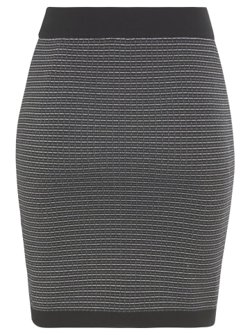 Melrose Strickrock in schwarz gemustert