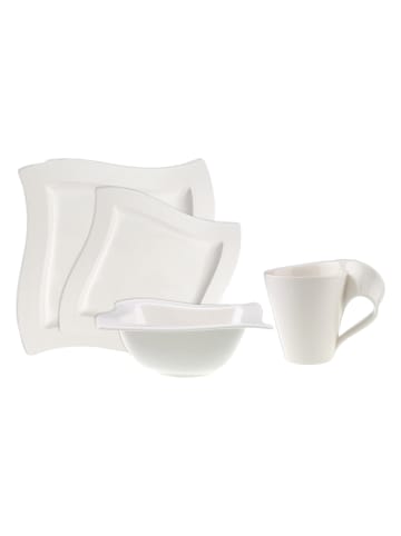 Villeroy & Boch 4er Set Kombi-Set NewWave weiß in weiß