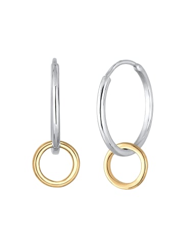 Elli Ohrringe 925 Sterling Silber Geo, Kreis in Silber