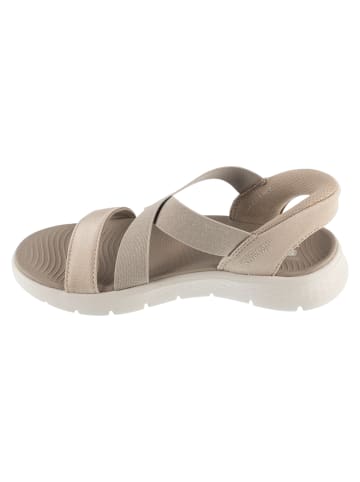 Skechers Skechers Slip-Ins: Go Walk Flex Sandal - Glimmer Up in Beige