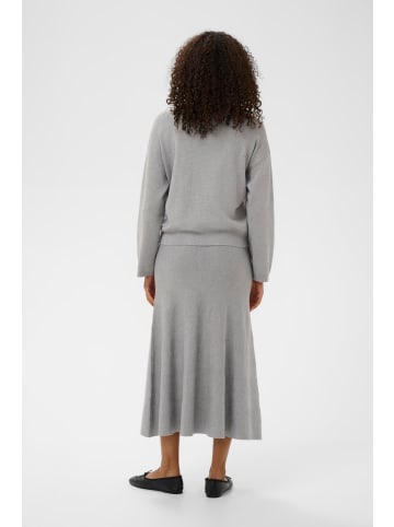 Kaffe Strickpullover KAmalina Baggy fit in Grey Melange