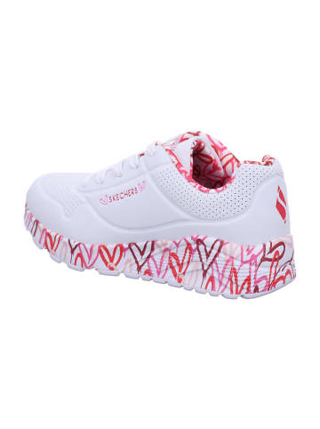 Skechers Halbschuh in white/red/pink