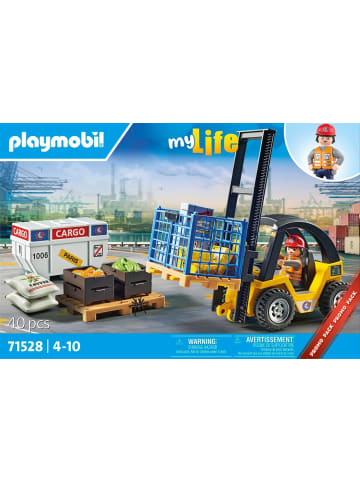 Playmobil MyLife 71528 Gabelstapler mit Fracht 6+