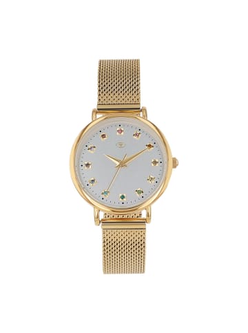 Tom Tailor Quarzuhr Alloy/Edelstahl, IP silber in Gold