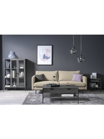 home24 home24 Couchtisch aus Holzwerkstoff und Metall im skandinavischen Stil in Dunkelgrau