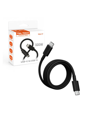 Wisam Teltech Pd Kabel E-Marker USB-C - USB-C 5A 100W 1m schwarz TCA-07