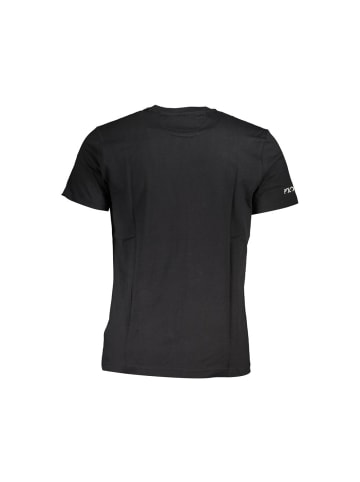 La Martina Schwarzes Baumwoll-T-Shirt